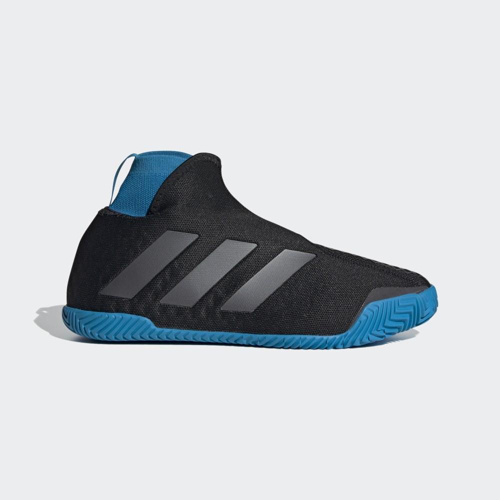 Adidas Stycon Hrvatska - Ženske Tenisice Za Tenis - Crne/Metalne/Plave (PVAWTZ415)
